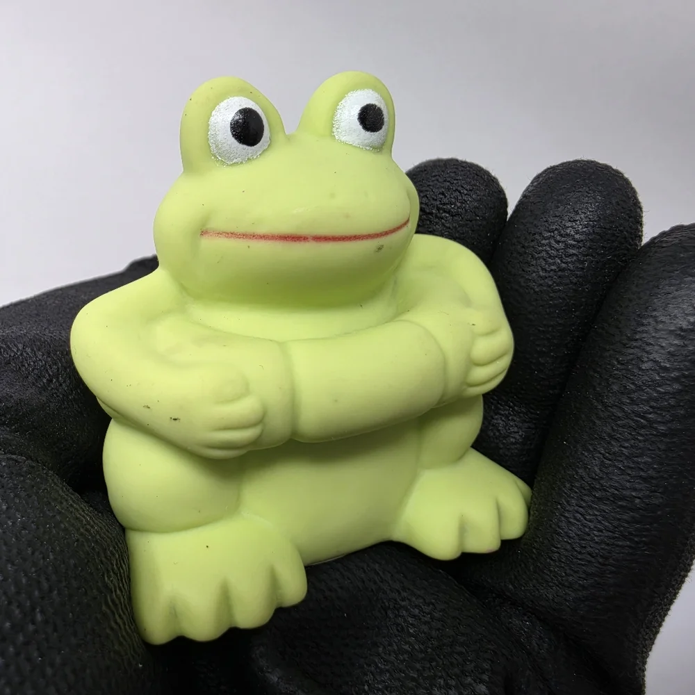 Vital Baby Rubber Frog Green Toys Lot of 3